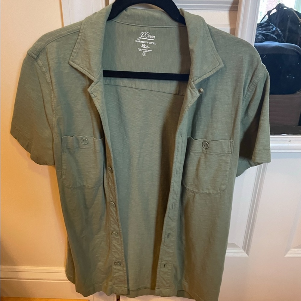 J crew garment dyed button down